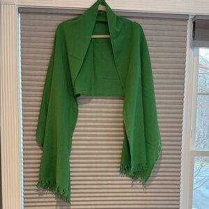 New J. Crew Green Shawl Wrap